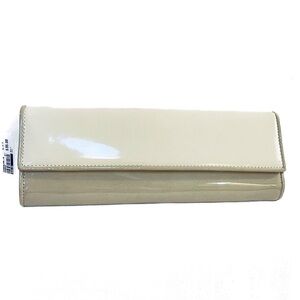 Vintage New Old Stock Aldo Vegan Learher Clutch Taupe & Ivory